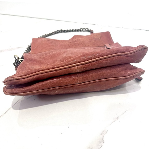 Maxon Italian leather clutch Maroon Crossbody Bag - Picture 5 of 12